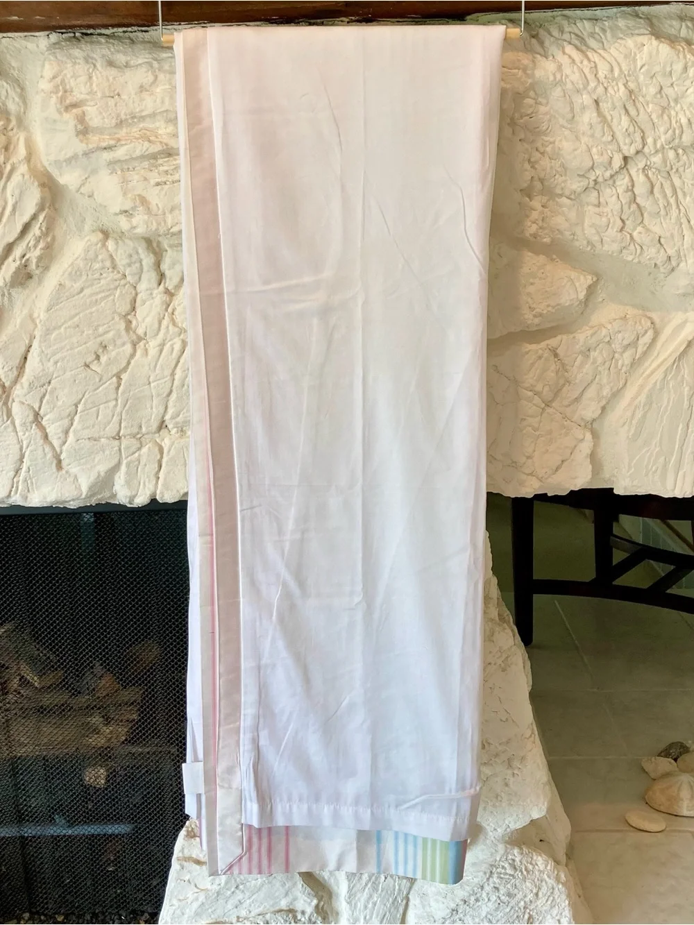 NWOT Pottery Barn Kids 50” x 63” curtain panel featuring a 100% silk panel